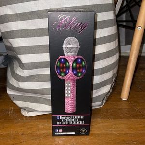 Pink Bling Microphone With Bluetooth